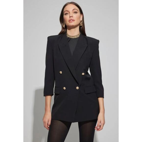 Generation Love Max Crepe Blazer Blazer Size XL NWT Gold Button Details Chic - Picture 15 of 15